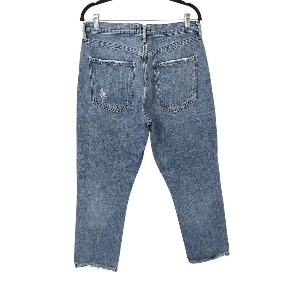 AGOLDE‎ Riley High Rise Straight Denim Frequency Sz 30